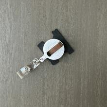 1入趣味語錄‘我只是在這裡工作，我不知道’徽章卷軸式可伸縮識別卡代持人，適用於護士、職場、辦公室工作者