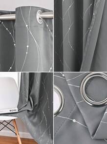 2PCS 364*214cm Juego de cortinas blackout Para recamara negro y gris Cuarto de Ventanas 84 pulgadas de Dormitorio con Paneles Draperie de Doble Capa Colorida, 2 paneles con aislamiento térmico, cortinas largas y cortinas,oscurecimiento de la habitación, cortinas grises con ojales para sala, recámara, ventana Diferentes tamaños para que elijas,Cortinas opacas con diseño de arcoíris degradado, dormitorio, sala, oscurecimiento a rayas, doble capa, con corte de estrella, decoración del hogar, cortinas de ventana con ojales degradados,Antifrío, Cortinas Opacas de para Salón, Decoración,Insonorización, aislamiento térmico Artículos para Ventanas Cortinas,Diferentes tamaños para que elijas negro y gris (54 x 63 pulgadas, 54 x 84 pulgadas) - Gris - Ver 7