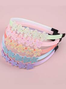 Bộ 5 chiếc băng đô cài tóc đính sequin hình hoa, sao, trái tim màu sáng dành cho bé gái, thích hợp cho tiệc sinh nhật và các hoạt động ngoài trời. - Nhiều màu - Xem 9