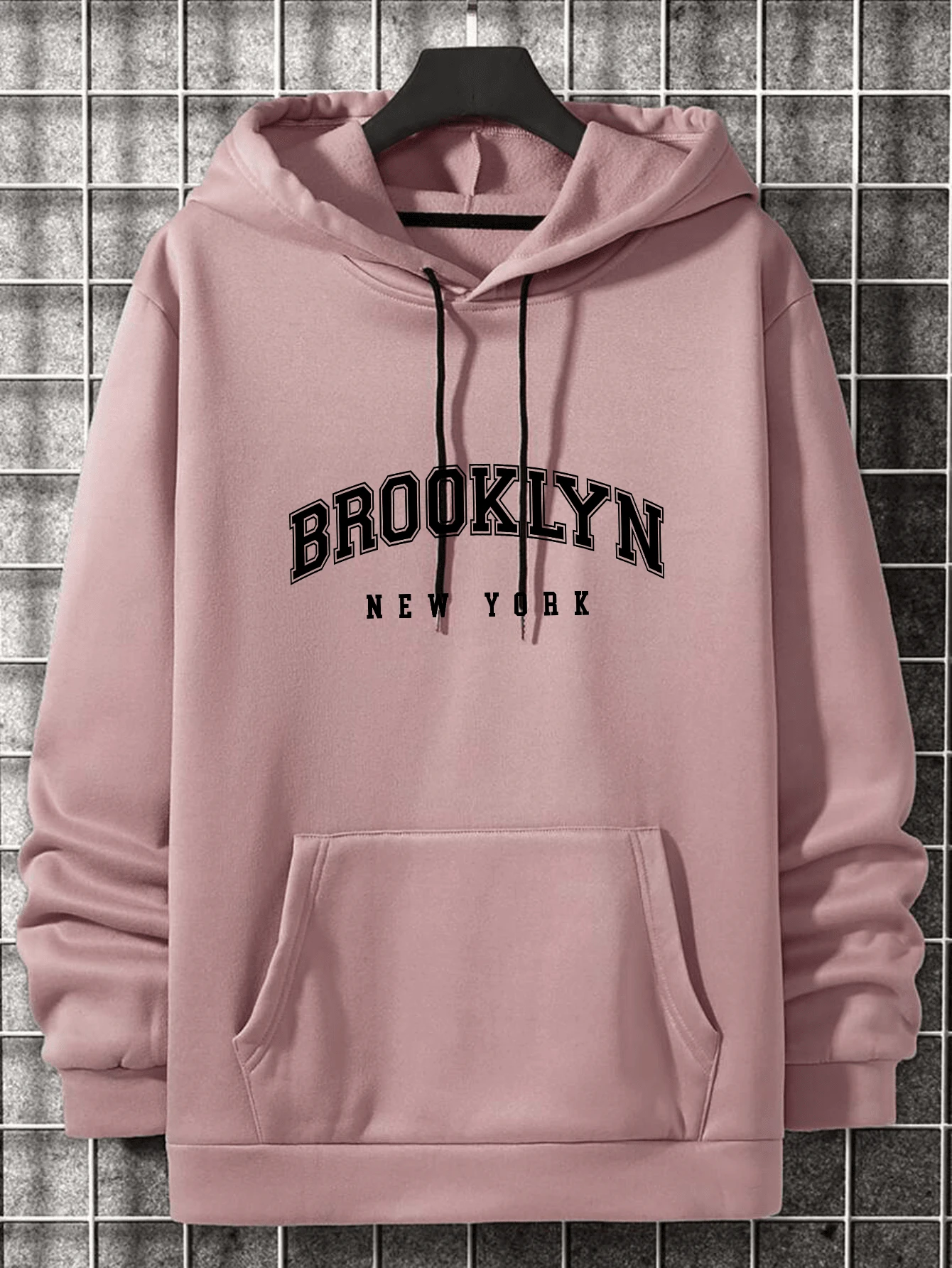 Men Hoodies - Màu Hồng baby - Xem 1