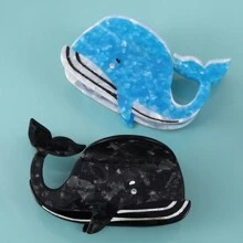 1pc Creative Whale Pattern Acetate Hair Claw Clip Non-Slip Strong Hold Jaw Clips Headwear For Women Fall Winter Hair Clip Hair Accessories For Women For Vacation Outfits Woman