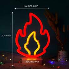 1 件霓虹灯火焰、火箭、牛头、外星人、欢迎霓虹灯，电池或 USB 供电 LED 装饰灯，11x7.36x0.7 英寸（28x18.7x1.8 厘米），适用于桌面、墙面装饰、游戏室、女孩卧室、宿舍、酒吧、庭院、露营、周年纪念、情人节生日派对、节日礼物、万圣节、圣诞节 - 白色 - 查看 19