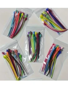 10/15/20/30/50 件 120 毫米硅胶线整理套随机颜色硅胶线收纳盒耳机线绕线器套件，生日/复活节/总统日/男朋友/女朋友的礼物