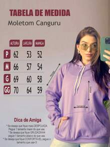 Women's Sweatshirt Tumblr Cold Blouse Streetwear Premium Coat Kangaroo Hooded Sweatshirt Premium Winter Blouse Beverly Hills Girl Patricinha 7051 - Rỉ Nâu - Xem 6