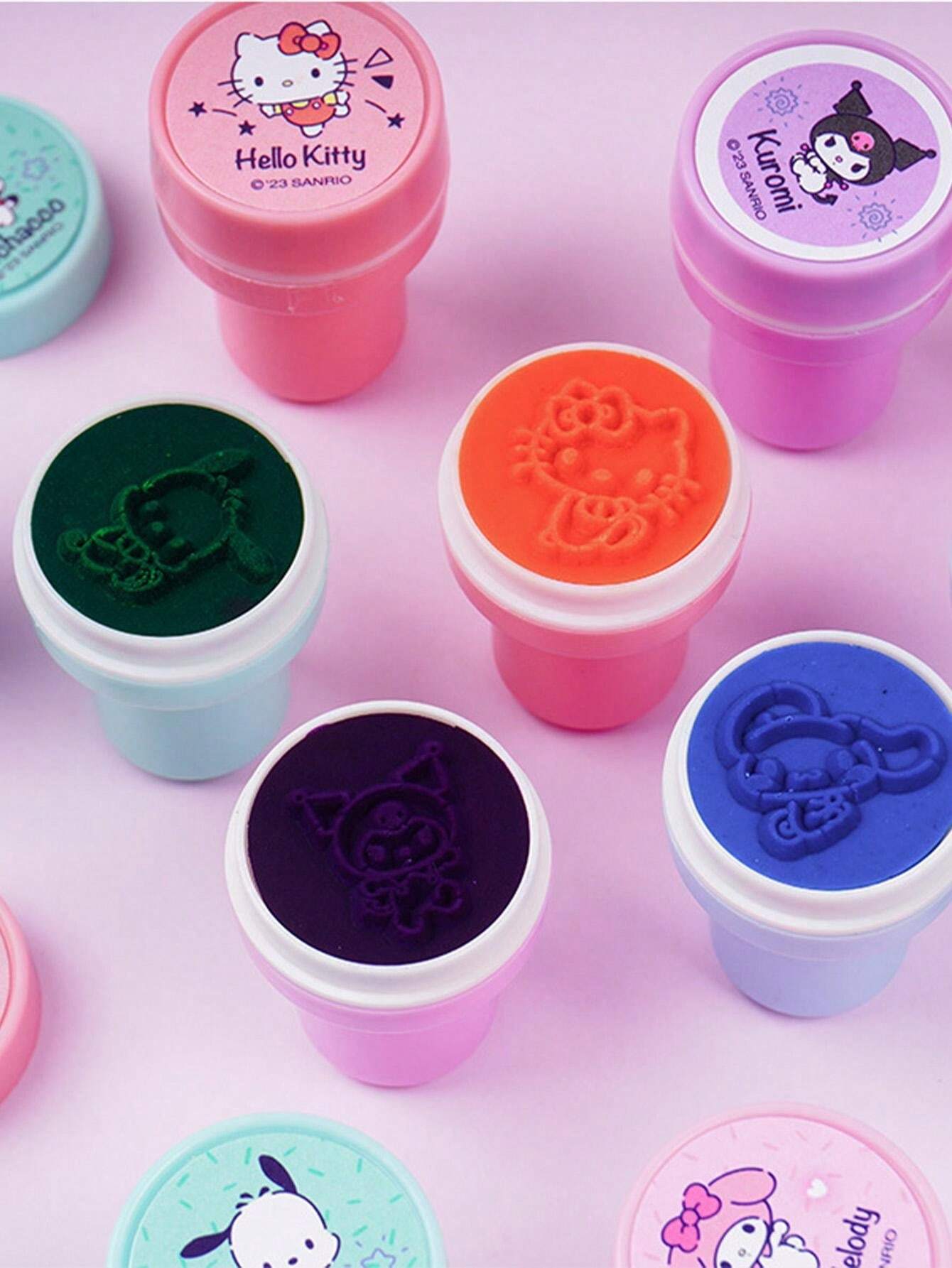 Genuine Sanrio Cartoon DIY Hello Kitty Seal Anime Melody Kuromi