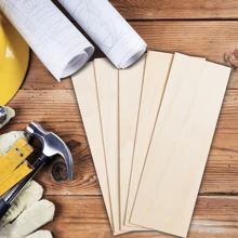 4/8/16 piezas de tablas de madera sin terminar, de 12 X 4 X 1/16 pulgadas - 3 mm de grosor de madera contrachapada, para manualidades, pintura, talla en madera, pirografía y proyectos DIY
