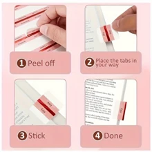 Rose Bible Tabs,80Tabs,Rose Foil-Edged Bible Index Tabs,Laminated Bible Tabs,Bible Tabs,Bible Book Tabs,Bible Labels Tabs, For Bible Tabs Study Bible Easy Navigation,Pink Rose Foil-Edged. - Pink - View 3
