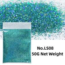 50G/Per Holographic Fine Glitter Powder Nail Glitter Resin Shiny DIY Jewelry Earrings Crafts Glitter For Epoxy Resin - Multicolor - View 17