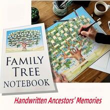 Chronicling Your Roots: 32-Page Family History Genealogy Notebook - Handcrafted Tree Design For Personal Ancestor Tales, Available In Single Or Duo Set - Multicolor - View 1