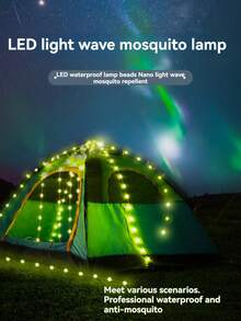 1入組防蚊裝飾燈串，適用於陽臺、別墅院落、廣場公園、防蚊、臥室牆面裝飾、派對裝飾、聖誕節、感恩節、婚禮、派對裝飾、萬聖節、房間、廚房、室內外裝飾 - 1m - 查看 2