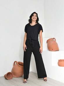 Women Two-Piece Outfits - 黑色 - 查看 1