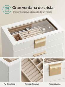 SONGMICS Jewelry Boxes - 雲白金 - 查看 3