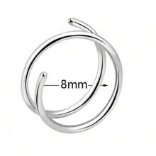 Double Hoop Nose Ring For Single Piercing Nose Rings Hoops Double Nose Rings For Women Nose Ring Hoop For Women Nose Piercing Jewelry - Multicolor - View 8