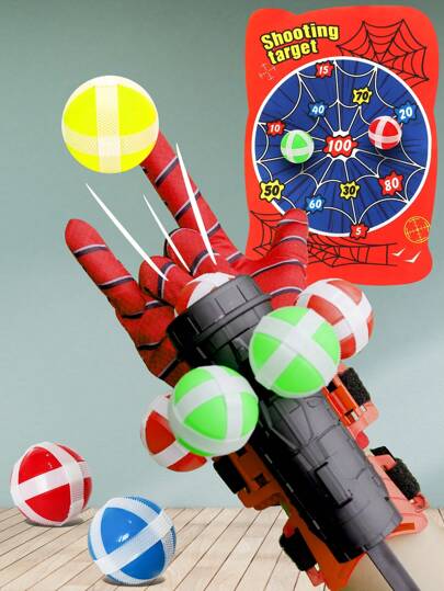 1pc Spider Launcher, Sticky Ball Target, Wrist Ejection Balls Children's Educational Toy, Parent-Child Interactive Game Prop, Boy Girl Festival Party Gift (Some Parts Color Random) Kids Gift,Toys Girls,Toys Games,Kids Toys,Toys,Toys For Boys,Boys Stocking Fillers,Kids Game,Boy Stuff,Stocking Stuffers For Teens,Kids Stocking Fillers,Gifts For Teenage Boys,Baby Toys Boy,Spider Toys,Kids Party