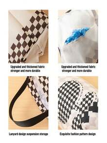 1入組掛牆式垃圾袋收納組織架，廚房塑料袋架，無需鑽孔的購物袋收納架 - 彩色 - 查看 4