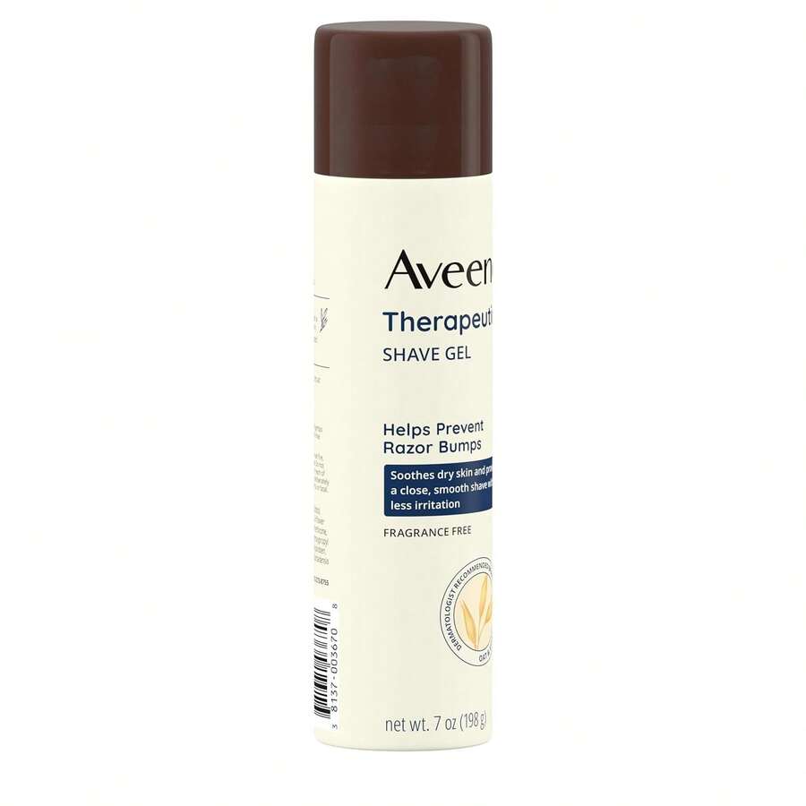 Aveeno Therapeutic Shave Gel 198g/7 Oz, With Oat And Vitamin E To Help