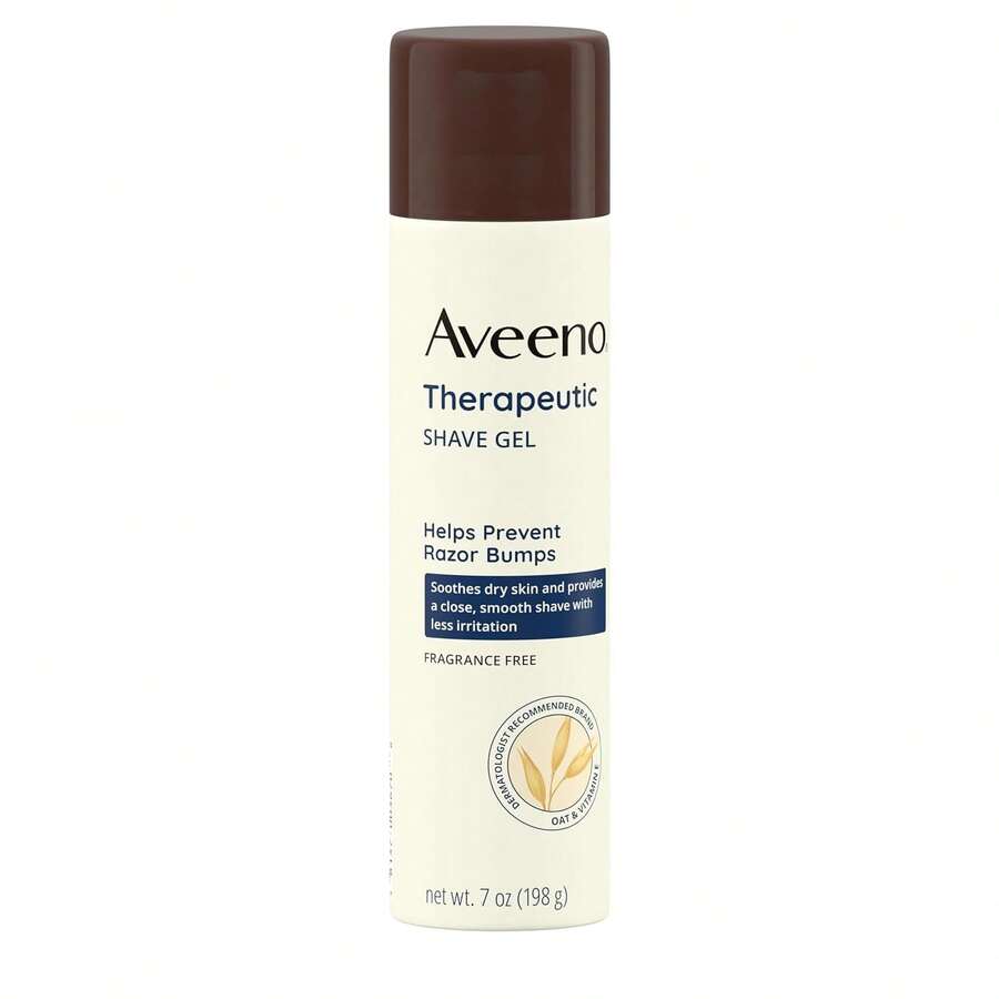 Aveeno Therapeutic Shave Gel 198g/7 Oz, With Oat And Vitamin E To Help