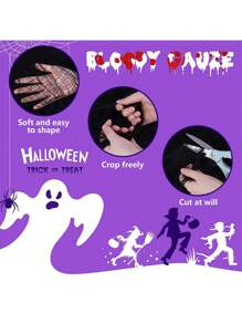 1PC Black 76* 183cm Halloween Party Decoration Haunted House Gauze DIY Decorative Cloth Suitable For Halloween Atmosphere Manufacturing Decoration