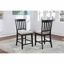 Halle - Counter Chair (Set Of 2) - Dark Brown- - As the Picture Shows - View 1