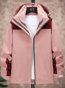 YOMEGO Veste d'hiver pour femmes 3 en 1 résistante à l'eau et coupe-vent, manteau de ski avec doublure chaude, manteau à capuche amovible et élégant pour femmes, parfait pour les aventures extérieures, le jogging, la randonnée et le camping