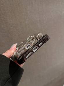 时尚新款电镀镂空透气火焰图案全覆盖防摔手机壳保护套适用于 16、17/17 Pro/17 Pro Max 系列 - 黑色 - 查看 6