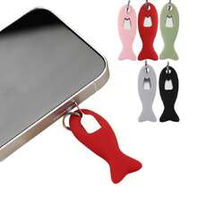 Funny Anti-Lost Sim Card Removal Tool , Phone Chip Remover, Silicone SIM Card Ejector Tool, Universal Mobile Phone Ejecter Tool Keyring Pendent - Multicolor - View 2