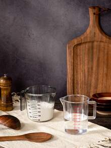 1pc Thickening Type Measuring Cup ,For Kitchen -  Plastic Spout Multiple Measurement Scales - Multicolor - View 11