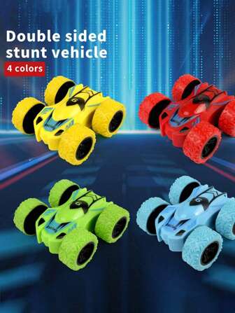 1pc Double-Sided Rolling Inertia Car Racing Four-Wheel Drive Model Car Mini Car Drop-Resistant Surprise Gift For Kindergarten Rewards Room Decoration Winter Gifts,Kids Blocks,Mini Blocks,Boys Toys Age 8,Car Kids,Boys,Toys For Boys,Boys Toys,Kids Toys