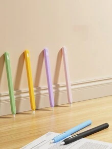 1 pieza Funda protectora de silicona compatible con Apple Pencil 3 lápiz capacitivo con estuche de lápiz USB-C, compatible con lápiz para iPad - Multicolor - Ver 9