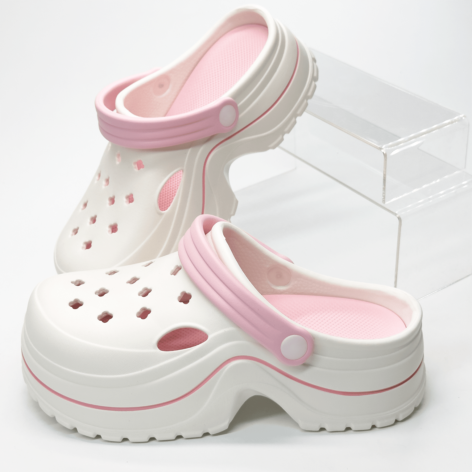 Kawaii Pantofole Estive Per Le Donne Con Fondo Spesso E Fori, Indossabili In Due Modi, Con Protezione Delle Dita Del Piede, Anti-scivolo, Pantofole Da Spiaggia All'aperto Per L'uso Quotidiano