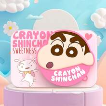 CRAYON SHINCHAN Crayon Shin Chan L286T數碼相機前後HD雙鏡頭動畫卡通包含矽膠防護套遊戲功能DV錄製1080P，可插入TF卡（不含TF卡）像素9600W禮盒裝內置1100mAh電池，支持USB充電，可達4-5小時的電池壽命。適用於禮物/裝飾收藏 - 粉色 - 查看 7