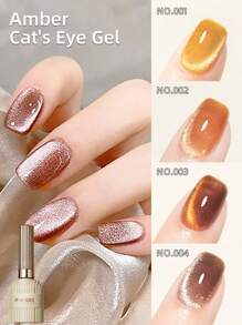 RS NAIL RS指甲1入組10g琥珀貓眼凝膠指甲油指甲藝術UV LED半永久性磁性凝膠亮光劑美甲沙龍DIY 4種顏色 - 彩色 - 查看 6