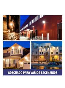 Paquete 2 Pieza Reflector Led Exteriores Luminario Ultra Delgado 50 Watts 110v Luz Blanco Frío, Resistente Al Clima, Ahorro de - Negro - Ver 5