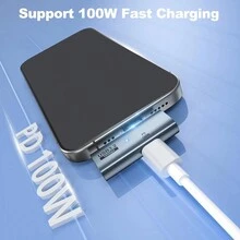 Adaptador de cable OTG USB C 2 en 1 VRESTU, macho Type-C a hembra USB-C, carga rápida PD 100W con adaptador divisor USB 3.2 para computadora portátil, tableta, ratón y teclado - Gris - Ver 4