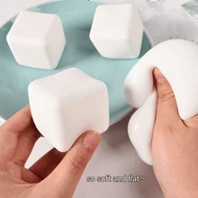 1 pieza Juguete antiestrés Squishy de tofu, juguete de descompresión realista de tofu blanco de aumento lento, juguete antiestrés, Squishy, juguete antiestrés, juguete suave, Taba Taba Squishy, juguete apretable, tofu, Taba Squishy Jumbo, Taba Squishy>Tpr