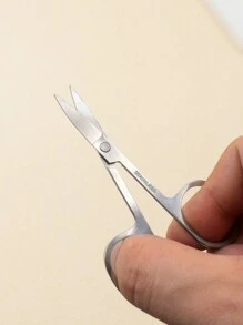 مقص حاجب من الفولاذ المقاوم للصدأ منحني - أداة قص حادة لتشكيل الحواجب
