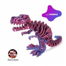 3D 打印恐龙骨骼、全关节霸王龙、挖掘史前化石、恐龙玩具、益智玩具、成人玩具，适合注意力缺陷多动障碍 (ADHD) - 彩色 - 查看 1