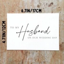 Tarjeta para mi esposo el día de nuestra boda, Tarjeta para mi esposo el día de nuestra boda, Tarjeta para mi esposo, Tarjeta del día de la boda que incluye sobre, Navidad