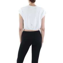 Alo Yoga Womens Crop Fitness Shirts & Tops - 象牙 - 查看 2