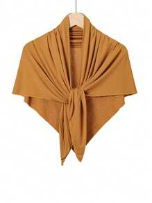 1 pièce Bandeau triangulaire antidérapant pour femme, coiffe hijab de couleur unie confortable, bandeau de sport respirant pour porter quotidien avec abaya, accessoires de voile