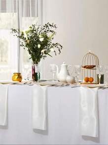 High-Quality Satin Napkins, Soft And Square Shaped, Ideal For Dinner Parties, Wedding Receptions, Festive Table Decoration - Multicolor - View 26