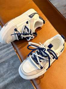 Women's Casual Sports Shoes, Flat Sneakers, Athletic Road Running Shoes - White Ash - View 9