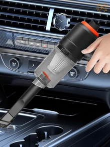 JK mini aspiradora para interiores de coche 2 en 1, aspira y sopla aire  Aspirador De Mano Portátil Inalámbrica - Negro - Ver 3