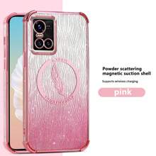One Pink TPU Feather Textured Gradient Four-Corner Drop-Proof Phone Case Compatible With Iphone 15 Pro Max Compatible With Galaxy S23 Ultra Compatible With Huawei Nova 9 Compatible With Vivo Y17s Compatible With Redmi Note 11 4G Compatible With Moto G60 Compatible With Infinix Hot 30 Play,International Version, Not The Domestic Version - Pink - View 6
