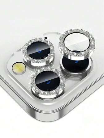 Juego de películas protectoras de lente de cámara con cristales de imitación de diamante para teléfonos 12/12 Mini/12 Pro/12 Pro Max, 13/13 Mini/13 Pro/13 Pro Max, 11/11 Pro/11 Pro Max, 14/14 Plus/14 Pro/14 Pro Max, 15/15 Plus/15 Pro/15 Pro Max. Cubierta protectora de vidrio templado decorada con diamantes de imitación de colores.