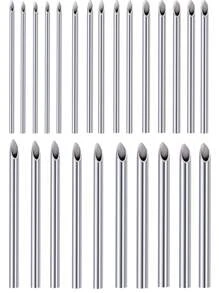 CIZME 5/25pcs Sterile Puncture Needles Piercing Needles, 12G/14G/16G/18G/ 20G Disposable Sterile Stainless Steel Hollow Piercing Needles For Ear Nose Septum Belly Tongue Eyebrow Nipple Lip Piercing - Sterile Puncture Needle - View 14