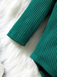 Hibobi Baby Girl Solid Color Bodysuit And Floral Print Pants And Headband