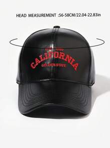 1pc Unisex Simple Faux Leather "NEW YORK N.Y." Embroidery Casual Baseball Cap, Suitable For Outdoor & Vacation - Multicolor - View 6