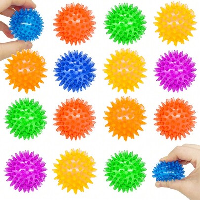 1 Stück/2 Stück/5 Stück/10 Stück Stressball, Quetschspielzeug, Stress linderndes Spielzeug, Sensorisches Spielzeug, Stachelige sensorische Bälle, Geschenkartikel für Geburtstagsparty, Füllmaterial für Geschenktüten, Piñata-Füller, zufällige Farbe