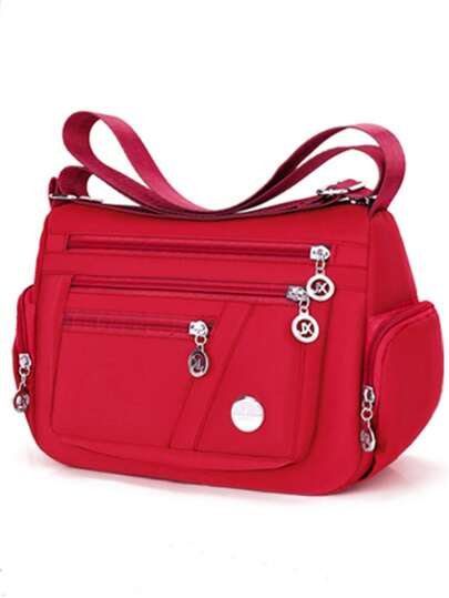 Women's Bag New Middle-Aged Women's Bag Nylon Canvas Bag Shoulder Crossbody Bag Casual Versatile